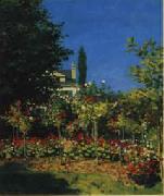 Claude Monet Flowering Garden Germany oil painting reproduction